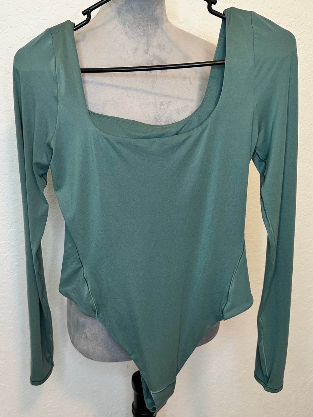 Lululemon Wondermost Ultra-Soft Nulu Square Neck Long Sleeve Bodysuit Size M